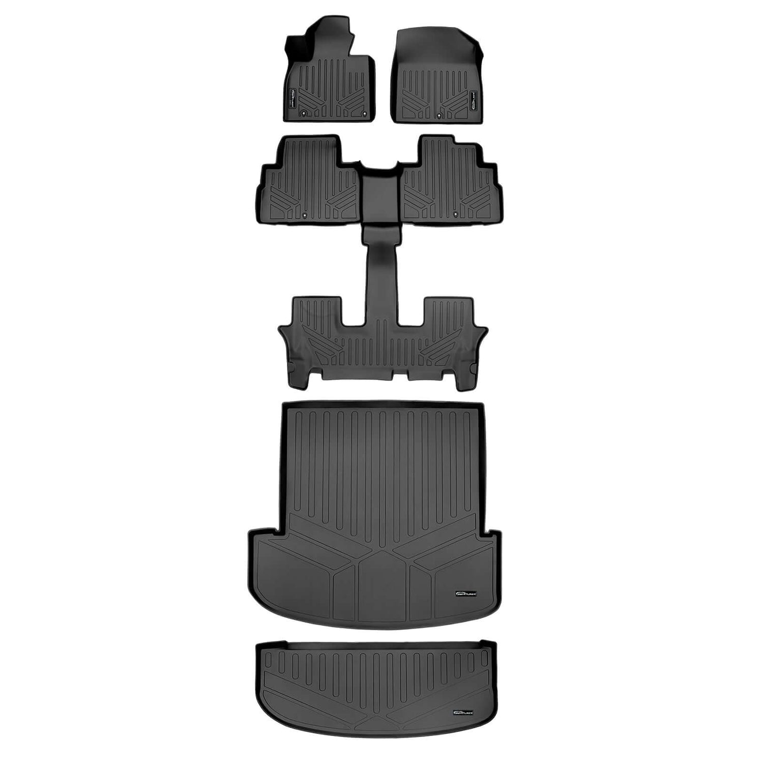 3 Row & Both Cargo Liners Floor Mat Bundle <br> 20-23 Kia Telluride