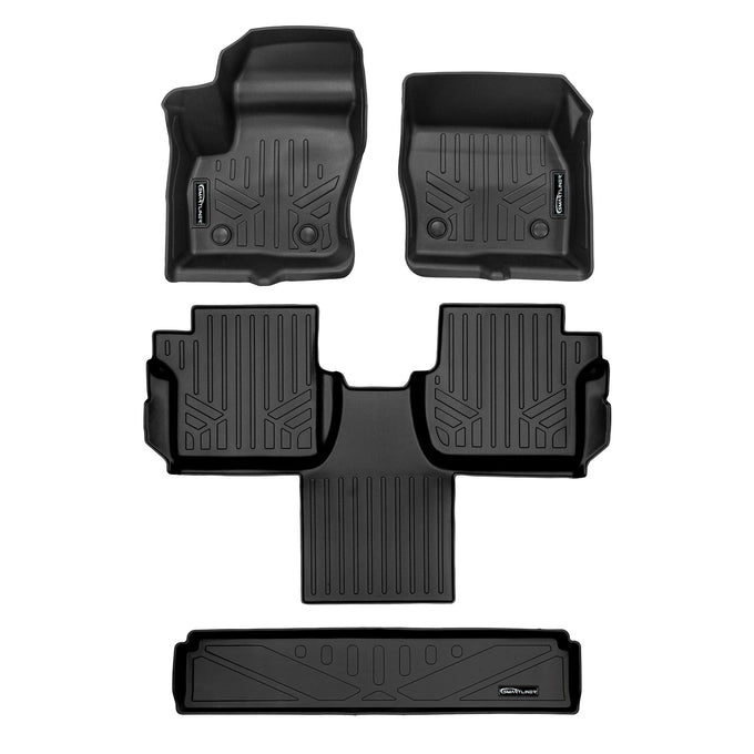 2 Row Floor & Cargo Liner Set <br> 18-24 Ford Transit Connect With Vinyl Flooring