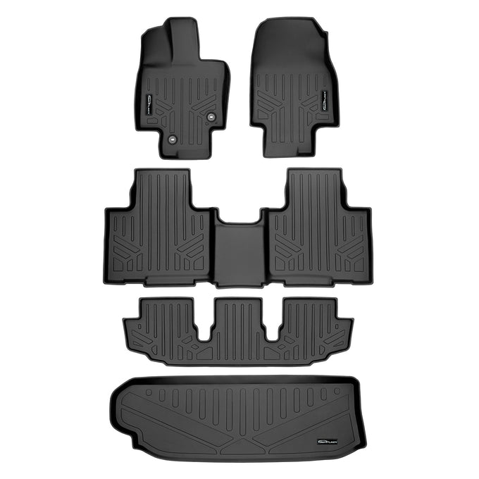 3 Row Floor Mats & Cargo Liner Behind 3rd Row <br> 20-22 Toyota Highlander