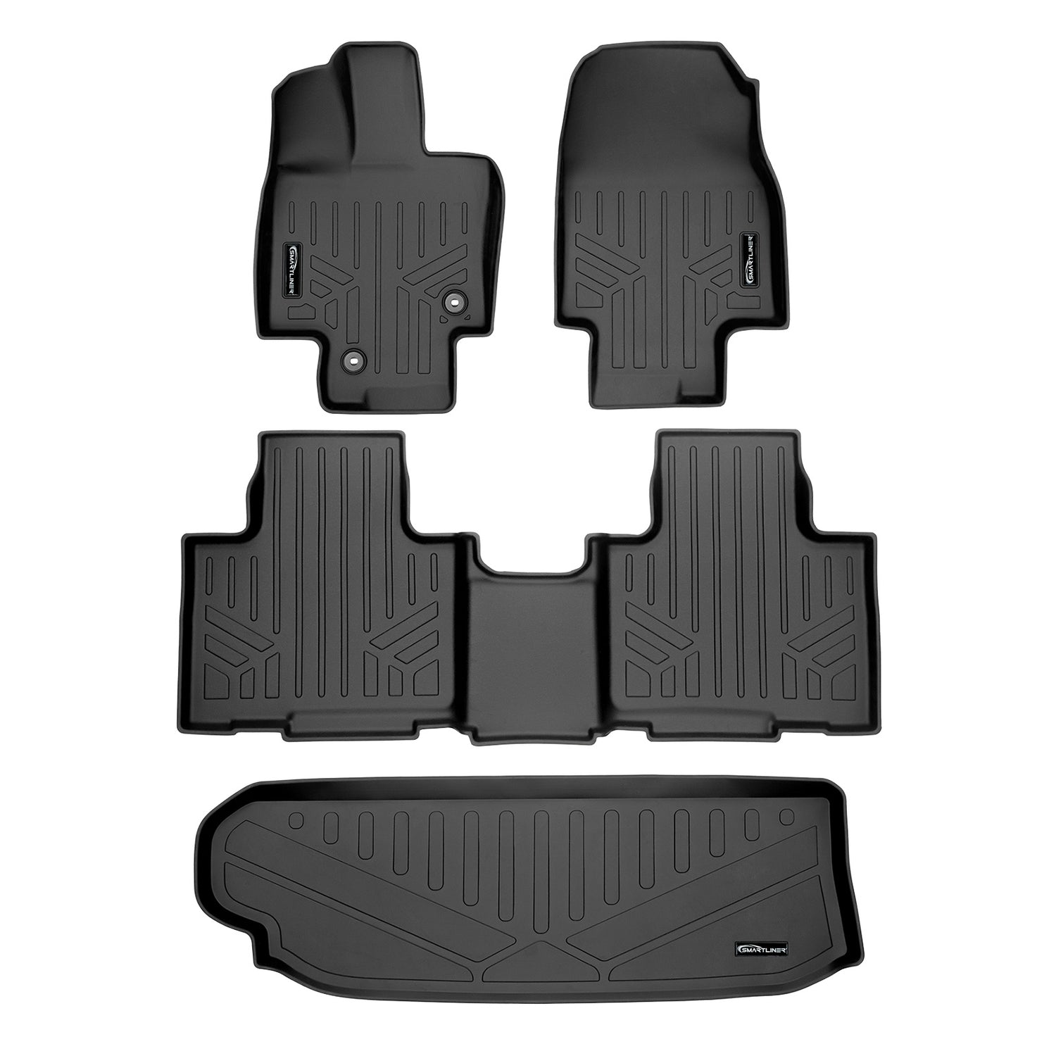 2 Row Floor Mats & Cargo Liner Behind 3rd Row <br> 20-22 Toyota Highlander