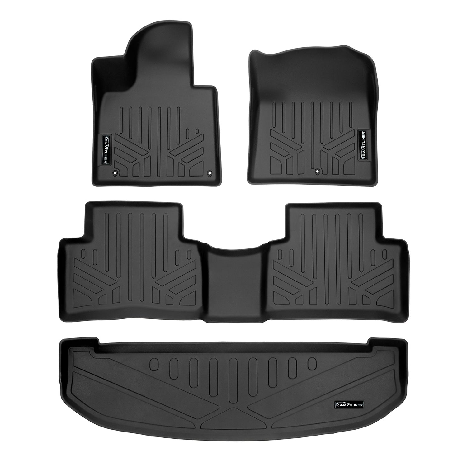 2 Row Floor Mats & Cargo Liner Behind 3rd Row Set <br> 21-23 Kia Sorento