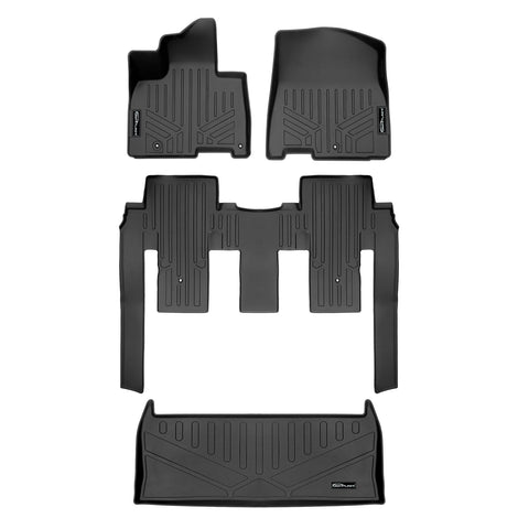 2 Row & Cargo Liner Behind the 3rd Row Floor Liner <br> 22-23 Kia Carnival
