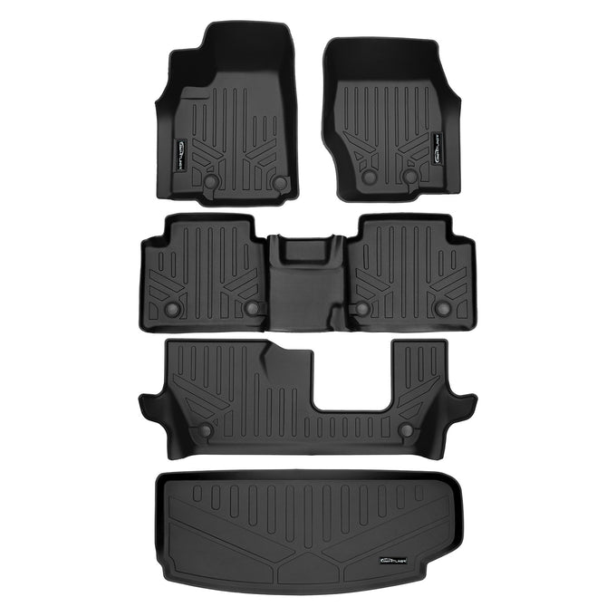 3 Rows and Cargo Liner Behind the 3rd Row Set <br> 21-23 Jeep Grand Cherokee L