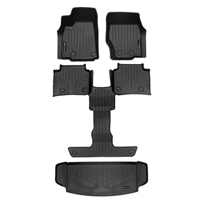 3 Rows & Cargo Liner Behind the 3rd Row Set <br> 21-23 Jeep Grand Cherokee L