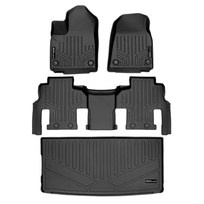 2 Row & Cargo Liner Behind the 3rd Row Floor Liner <br> 22-23 Jeep Grand Wagoneer
