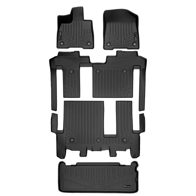 Floor Mats 3 Row & Cargo Liner Behind the 3rd Row <br> 21-23 Toyota Sienna
