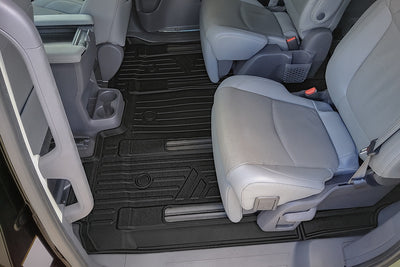 Floor Mats 3 Row & Cargo Liner Behind the 3rd Row <br> 21-23 Toyota Sienna