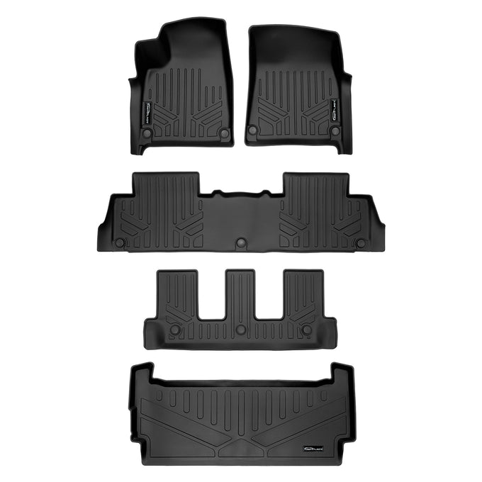 3 Row & Cargo Liner Behind the 3rd Row Floor Liner <br> 22-24 Rivian R1S