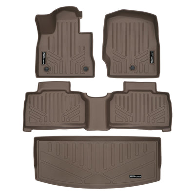 2 Row Tan Floor Mats & Cargo Liner Behind 3rd Row <br> 20-23 Ford Explorer