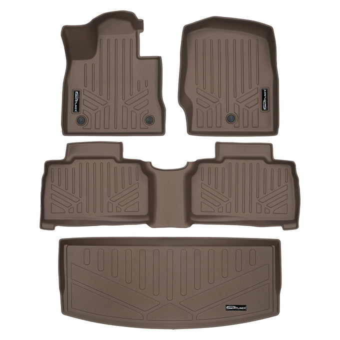 2 Row Tan Floor Mats & Cargo Liner Behind 3rd Row <br> 20-23 Ford Explorer