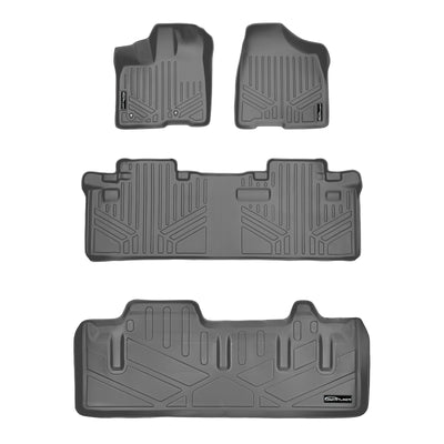 Floor Mats 2 Rows and Cargo Liner Behind 3rd Row <br> 11-12 Toyota Sienna (8 Passenger)