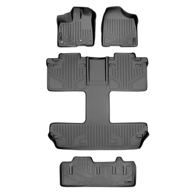 Floor Mats 3 Rows and Cargo Liner Behind 3rd Row <br> 13-20 Toyota Sienna (7 Passenger)