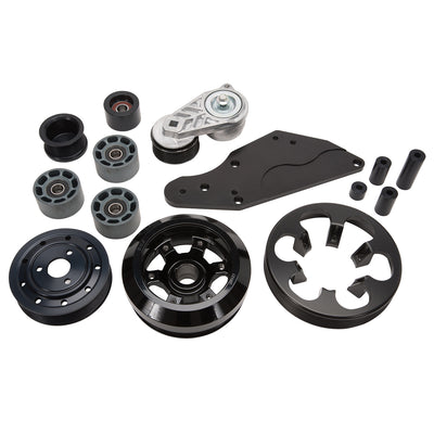 Serpentine Belt Drive Conversion Kit <br> 13-20 Ford F-150 Mustang 13-19 Lobo