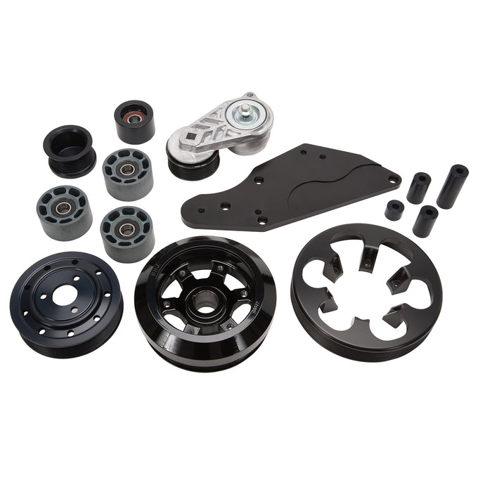 Serpentine Belt Drive Conversion Kit <br> 13-20 Ford F-150 Mustang 13-19 Lobo