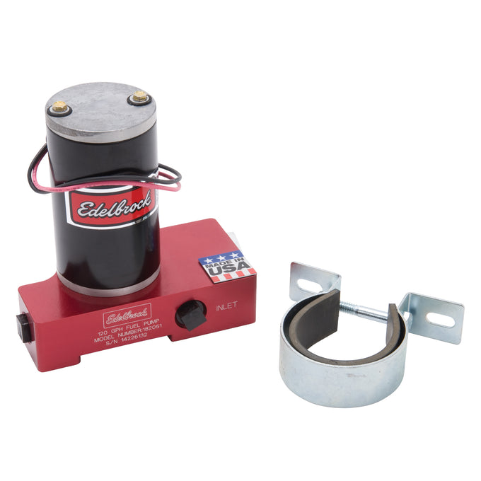 Quiet-Flo In-Line Red Electric Fuel Pump-120 Gph <br> Universal Fit