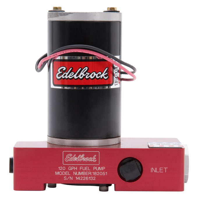 Quiet-Flo In-Line Red Electric Fuel Pump-120 Gph <br> Universal Fit