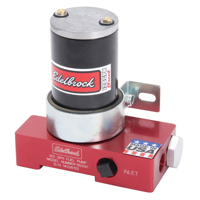 Quiet-Flo In-Line Red Electric Fuel Pump-120 Gph <br> Universal Fit