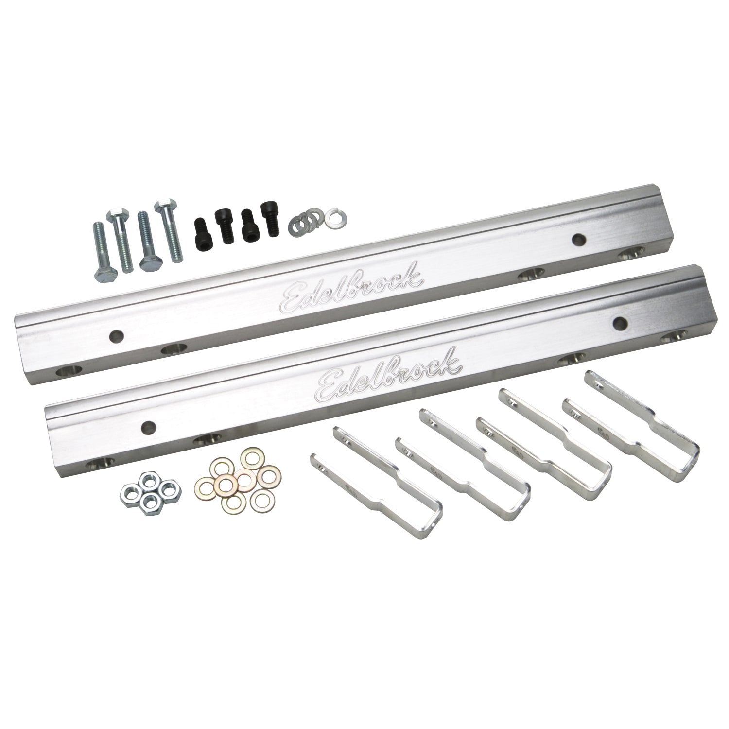 Fuel Injection Fuel Rail <br> For Big-Block Chevy -6 An In Clear Finish