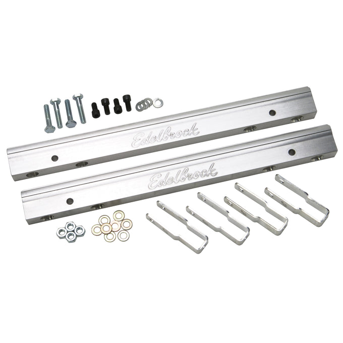 Fuel Injection Fuel Rail <br> For Big-Block Chevy -6 An In Clear Finish