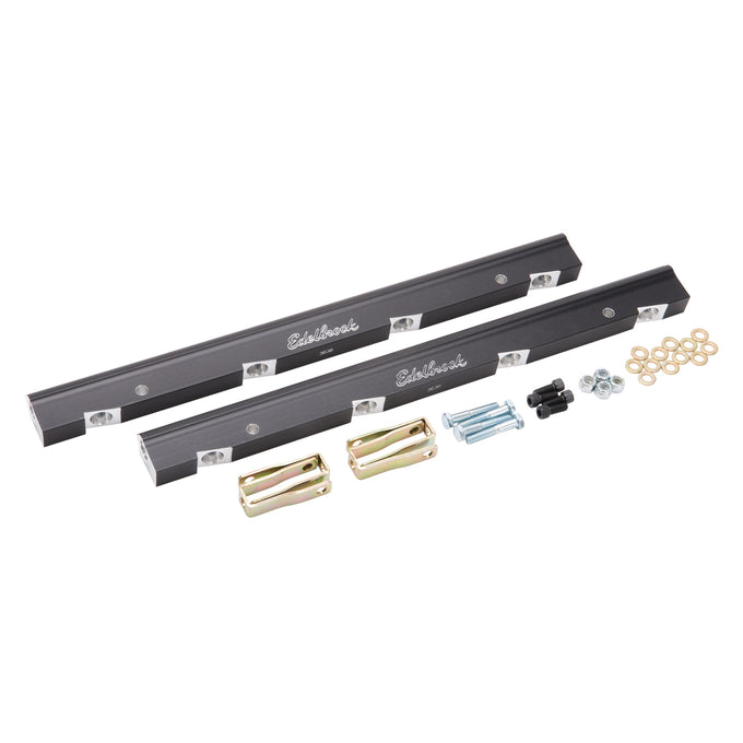 Fuel Injection Fuel Rail <br> For Ls Victor Efi -6 An In Black Finish