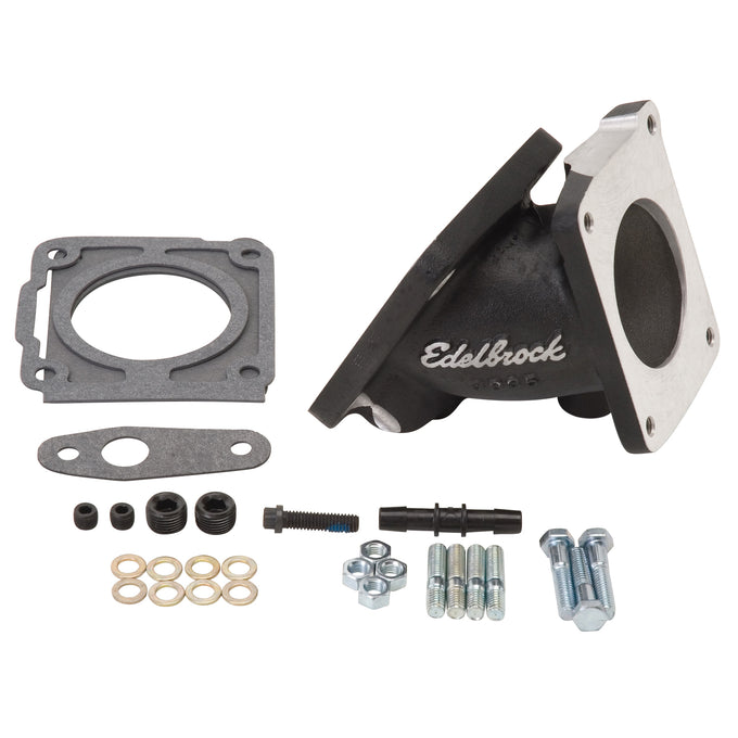 Fuel Injection Throttle Body Adapter <br> For Edelbrock Manifolds 3821, 7123, 7126