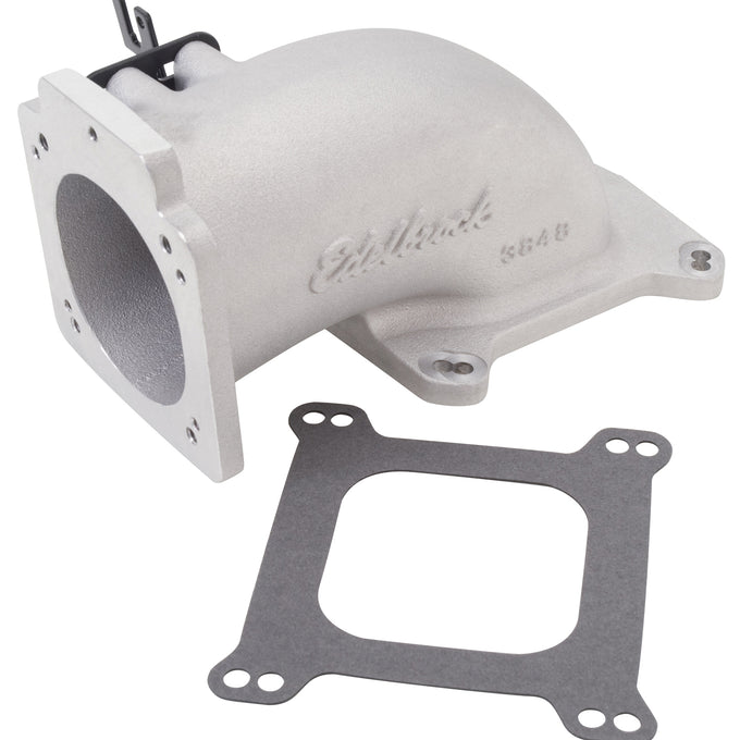 Low Profile Throttle Body Elbow Adapter <br> Bore Centerline Height: 2.0 IN