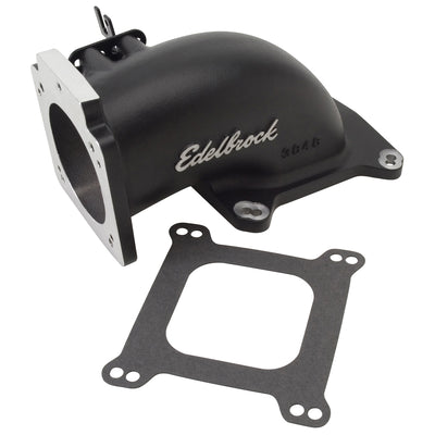 Low Profile Throttle Body Elbow Adapter <br> Bore Centerline Height: 2.0 IN