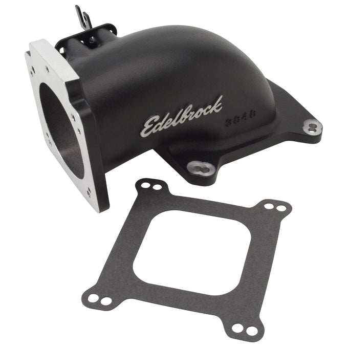 Low Profile Throttle Body Elbow Adapter <br> Bore Centerline Height: 2.0 IN