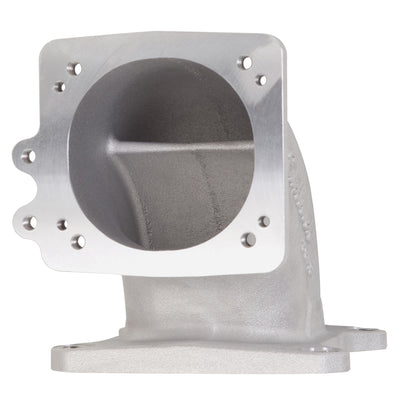 High Flow Throttle Body Elbow Adapter <br> Bore Centerline Height: 4.5 IN