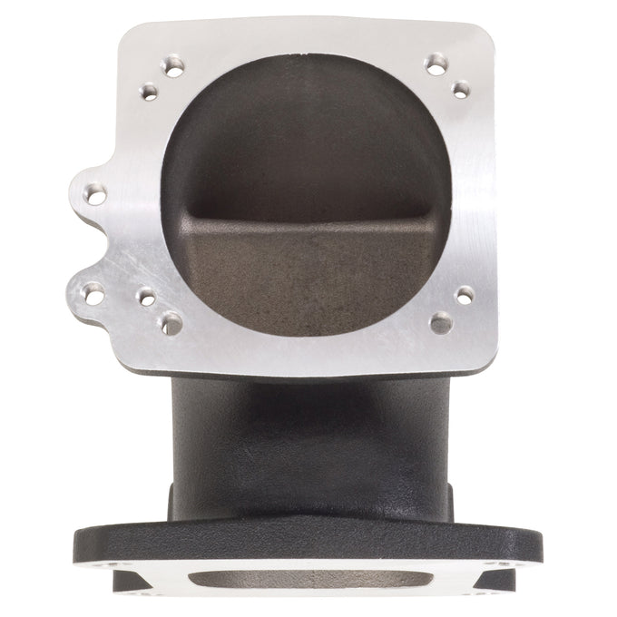 High Flow Throttle Body Elbow Adapter <br> Bore Centerline Height: 4.5 IN