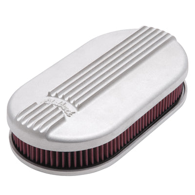 Classic Series Oval Air Cleaner, Aluminum Top <br> For Single 4-Bbl Carb