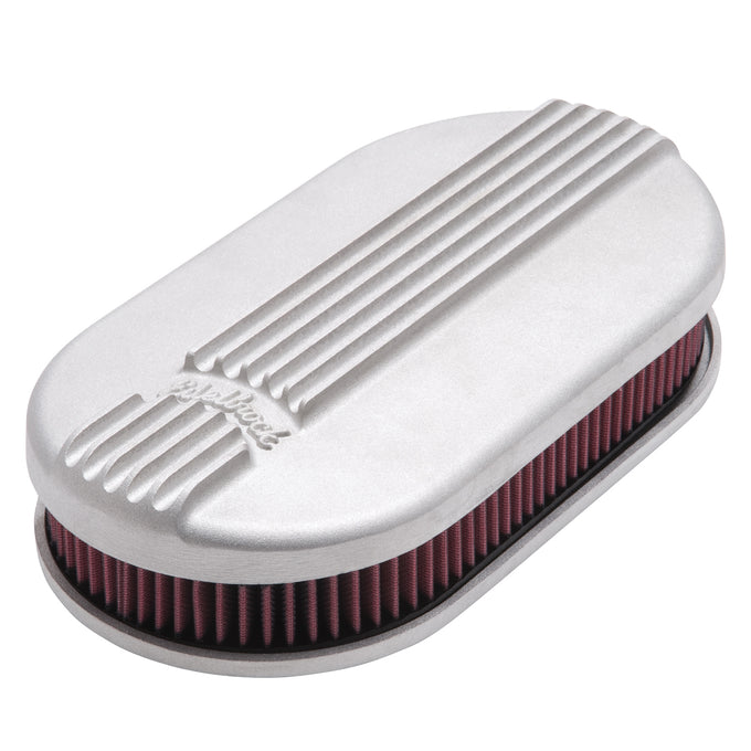 Classic Series Oval Air Cleaner, Aluminum Top <br> For Single 4-Bbl Carb