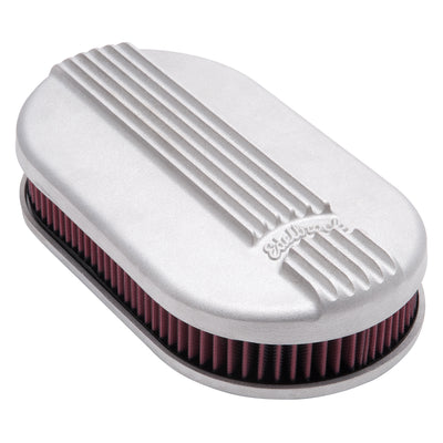 Classic Series Oval Air Cleaner, Aluminum Top <br> For Single 4-Bbl Carb