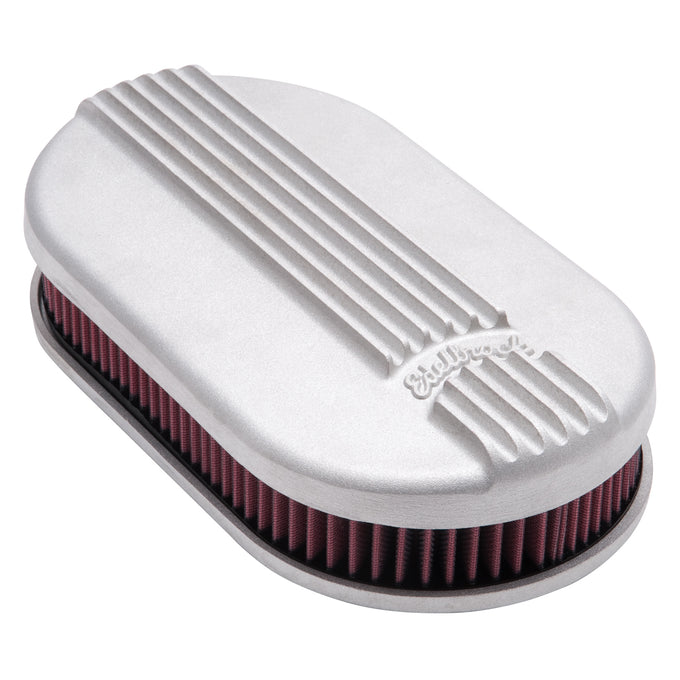 Classic Series Oval Air Cleaner, Aluminum Top <br> For Single 4-Bbl Carb