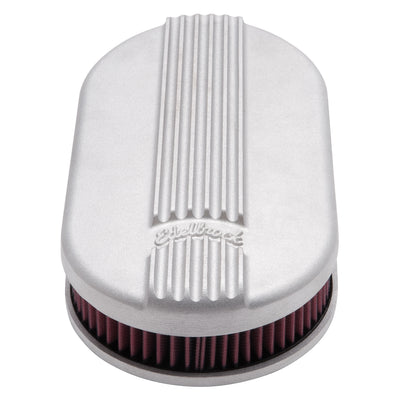 Classic Series Oval Air Cleaner, Aluminum Top <br> For Single 4-Bbl Carb