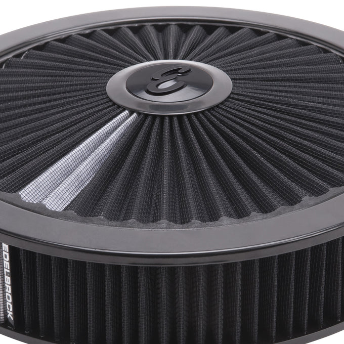 14in Pro-Flo High-Flow Air Cleaner, Round Top <br> Universal Fit