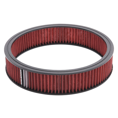 Pro-Flo 14in Round Air Cleaner Element Only (Red) <br> Universal Fit