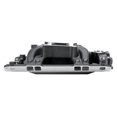 Black RPM Air-Gap SBC Intake Manifold <br> Small Block Chevrolet 262-400 (4.3-6.6L) Engines