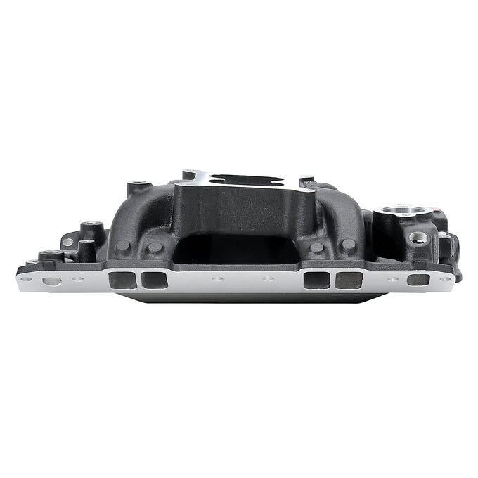 Black RPM Air-Gap SBC Intake Manifold <br> Small Block Chevrolet 262-400 (4.3-6.6L) Engines