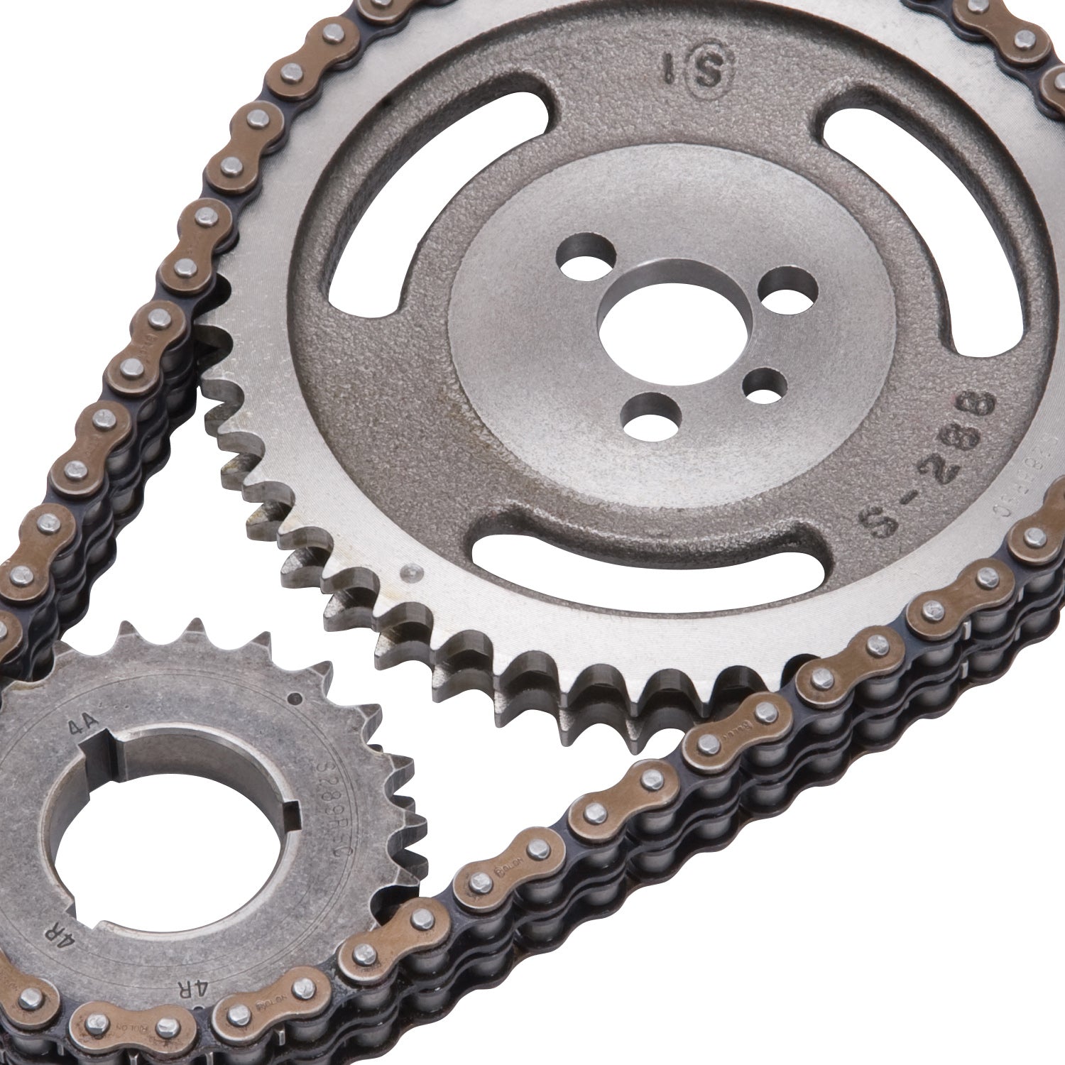 Adjustable True-Roller Timing Chain Set <br> Small Block Chevy 90 Deg V6 200/229/262 Engines