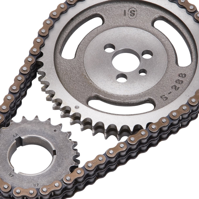 Adjustable True-Roller Timing Chain Set <br> Small Block Chevy 90 Deg V6 200/229/262 Engines
