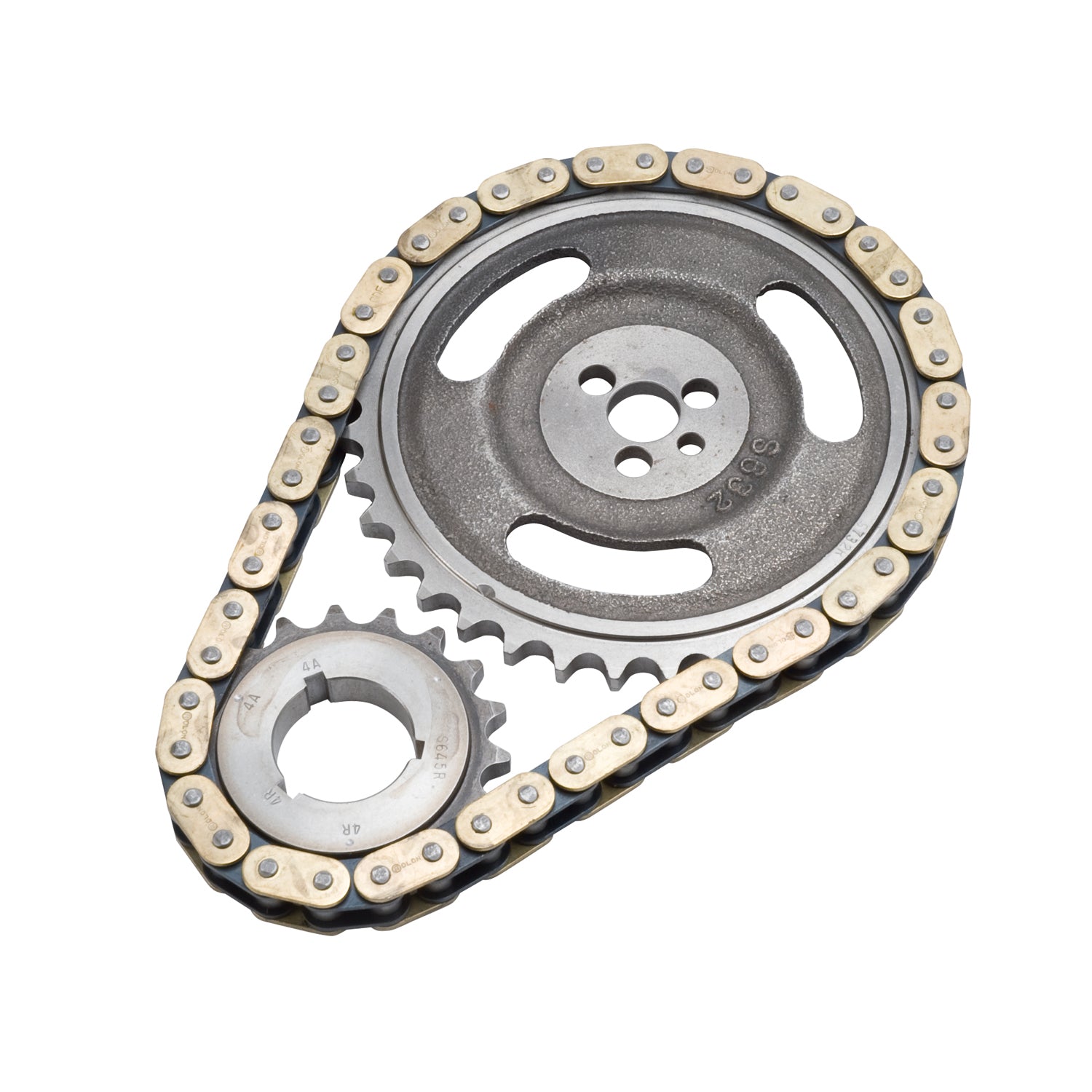 Adjustable True-Roller Timing Chain Set <br> Small Block Chevy 90 Deg V6 262 Engines