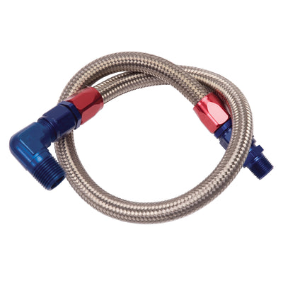 27in Braided Fuel Line Kit <br> Universal Fit