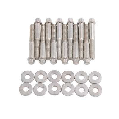 Engine Intake Manifold Bolt Set <br> For Ford 351W c.i.d. Edelbrock manifolds