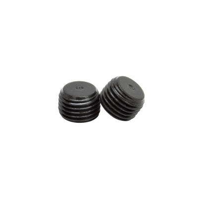 Black 1/4 NPT Socket Head Pipe Plug, 2 Pack <br> Thread Diameter: 0.25 IN
