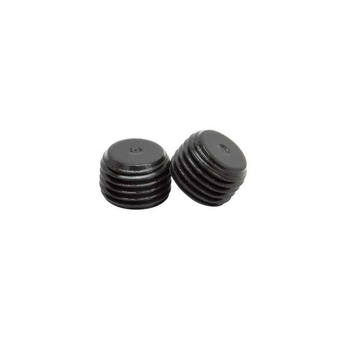 Black 1/4 NPT Socket Head Pipe Plug, 2 Pack <br> Thread Diameter: 0.25 IN