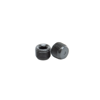 Black 1/8 NPT Socket Head Pipe Plug, 2 Pack <br> Thread Diameter: 0.125 IN