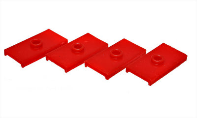 Red Rear Leaf Spring Pad Set <br>63-80 MG MGB