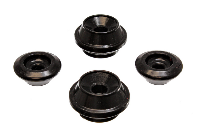 Black Rear Strut Tower Bushings <br>85-99 Volkswagen Jetta Golf