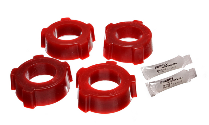 Red Rear Swing Axle Spring Plate Bushing Set <br>54-68 Volkswagen Beetle